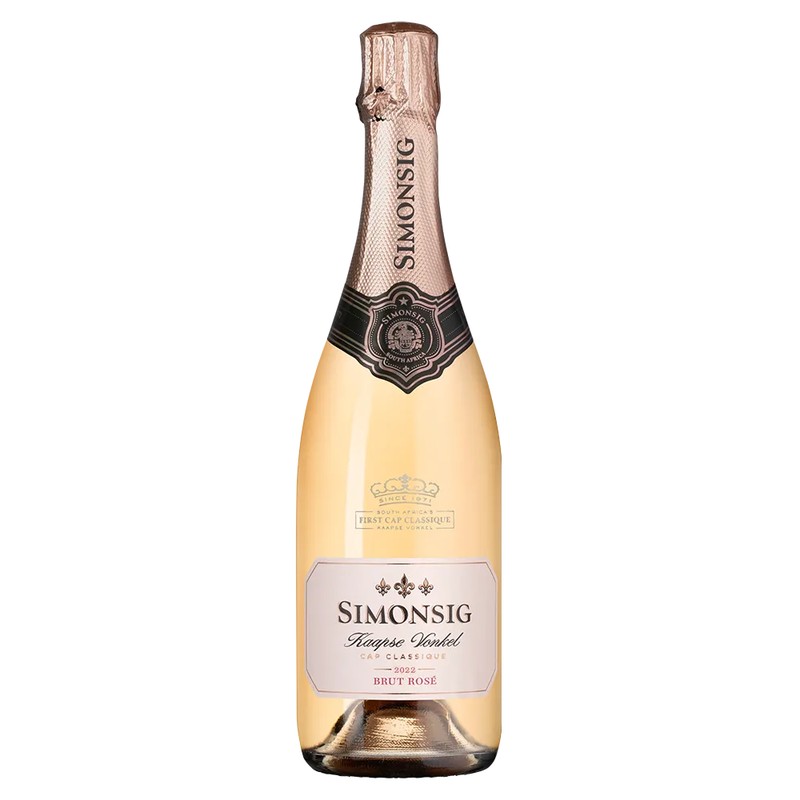 Kaapse Vonkel Brut Rose Simonsig Western Cape South Africa 2022 (glass)