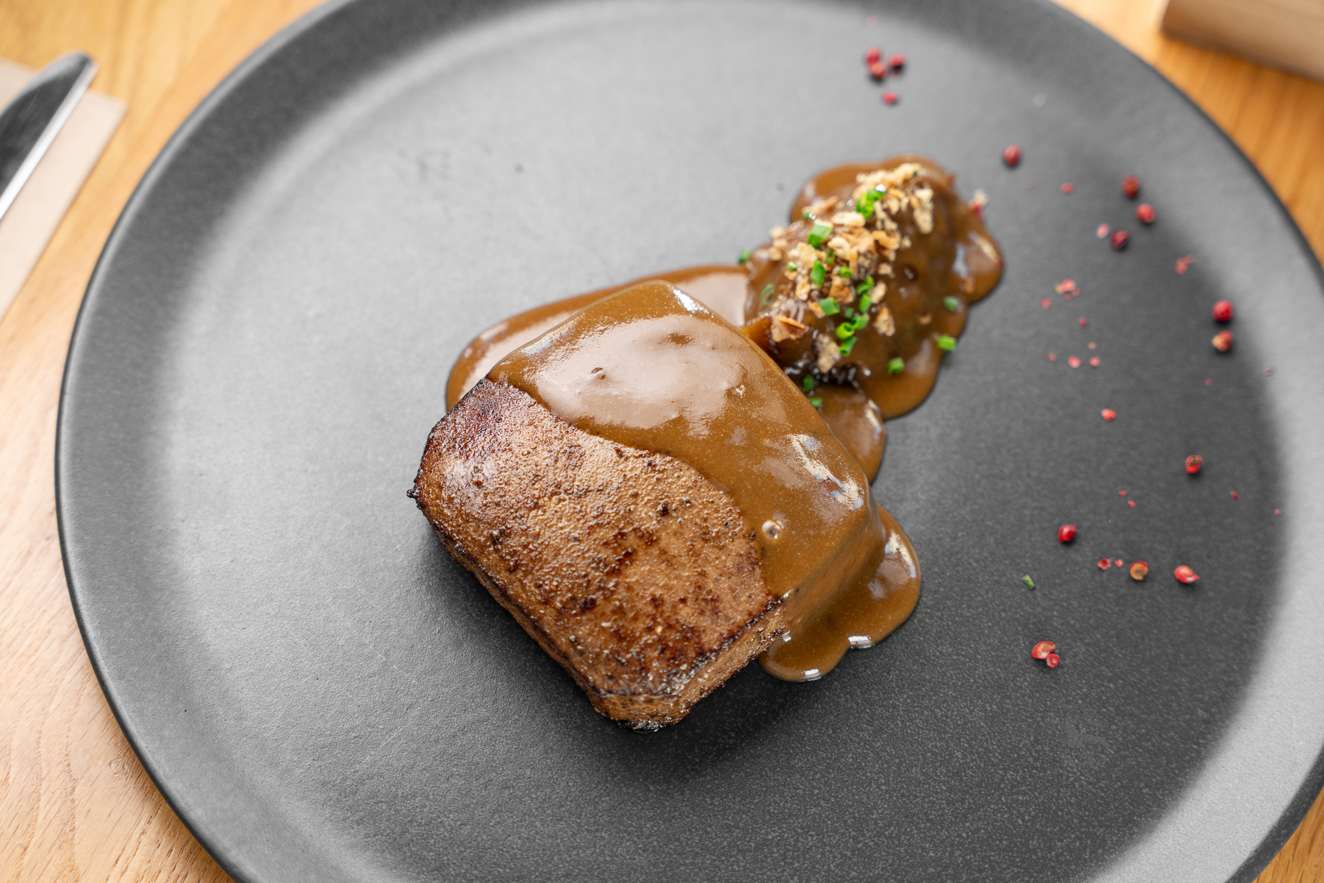 Стейк из говяжьей печени